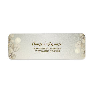 Terugkeer Adres Partij Waterverf Golden Eucalyptus Etiket