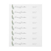 Terugkeer Adres Wraparound Labels voor Candice (Vel)