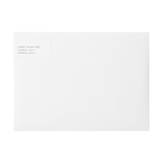 Terugkeer Adres Wraparound Labels voor Candice (Voorkant)