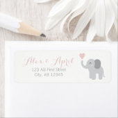 Terugkeer Label Geboorte Aankondiging Meisje Olifa (Insitu)
