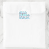 Terugkeer lezen Herhalen Ronde Sticker (Tas)