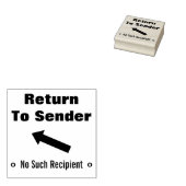 "Terugkeer naar afzender", "Geen ontvanger" Rubberstempel (Gestempeld)