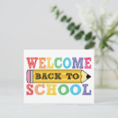 terugkeer naar school briefkaart (Staand voorkant)