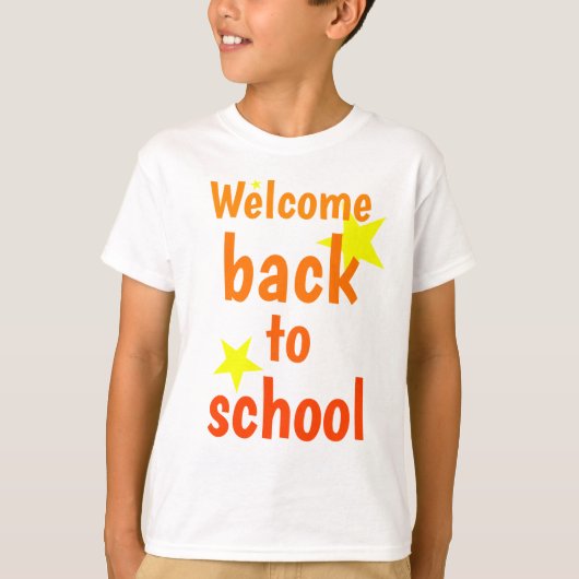 terugkeer naar school t-shirt (Voorkant)