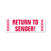 "TERUGKEER NAAR VERZENDER!" en pijlen Rubber stemp Zelfinktende Stempel (Design)