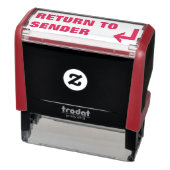 "TERUGKEER NAAR VERZENDER" + Pijl Zelfinktende Stempel (Product)