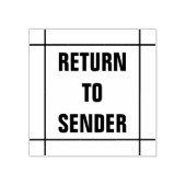 "TERUGKEER NAAR VERZENDING" binnen de lijnen Rubberstempel (Afrduk)