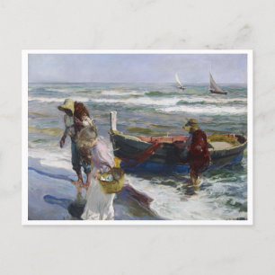Terugkeer uit Gevist, Joaquin Sorolla y Bastida Briefkaart
