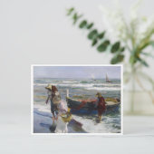 Terugkeer uit Gevist, Joaquin Sorolla y Bastida Briefkaart (Staand voorkant)