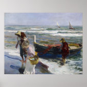 Terugkeer uit Gevist, Joaquin Sorolla y Bastida Poster (Voorkant)