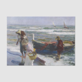 Terugkeer uit Gevist, Joaquin Sorolla y Bastida Tissuepapier