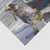 Terugkeer uit Gevist, Joaquin Sorolla y Bastida Tissuepapier (Detail)