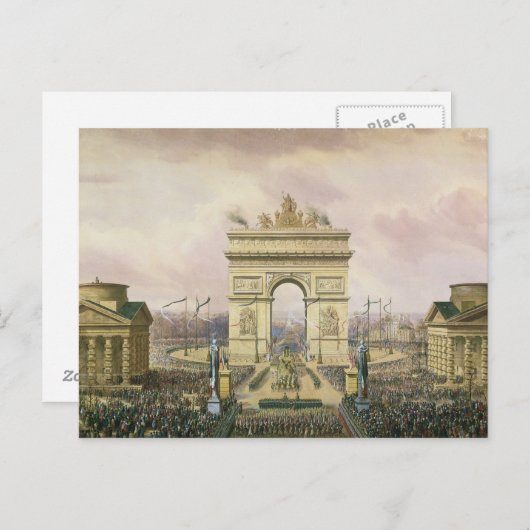 Terugkeer van de Ashes van de keizer naar Parijs Briefkaart (Voorkant / Achterkant)