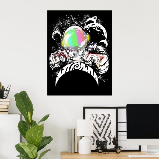 terugkeer van de astronaut god poster (Thuiskantoor)