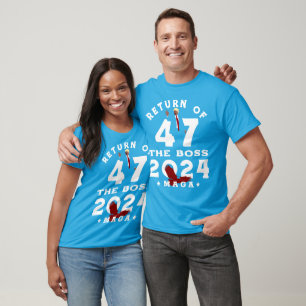 TERUGKEER VAN DE BOSS 47 TRUMP 2024 T-SHIRT