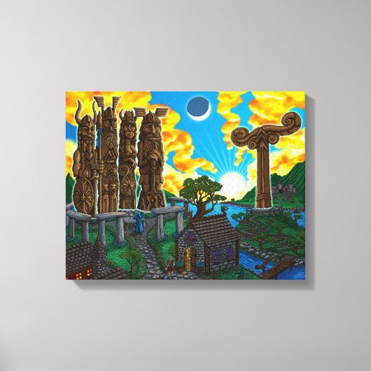 Terugkeer van de Goden - Canvas Afdruk (Voorkant)