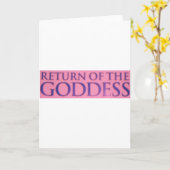 TERUGKEER VAN DE GODIN KAART (Gele Bloem)