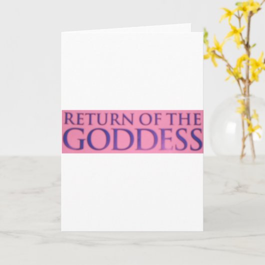 TERUGKEER VAN DE GODIN KAART (Gele Bloem)