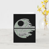 Terugkeer van de Jedi Word Art Sticker Kaart (Gele Bloem)