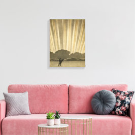 Terugkeer van de Kopjager | Arthur Heming | Canvas Afdruk