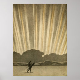 Terugkeer van de Kopjager | Arthur Heming | Poster
