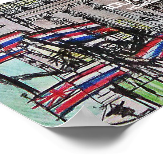 TERUGKEER VAN DE MONARCHY IOLANI PALACE POSTER (Hoek)