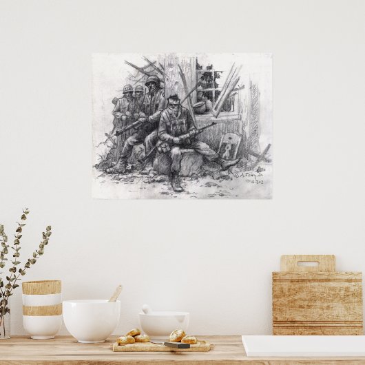 Terugkeer van de patrouille poster (Keuken)