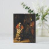 Terugkeer van de prodigal Son door Rembrandt Briefkaart (Staand voorkant)