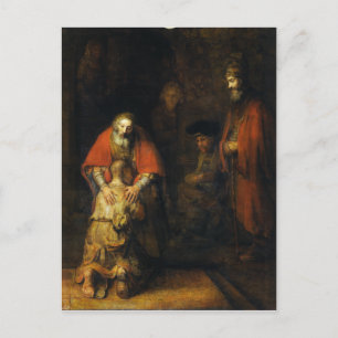 Terugkeer van de prodigal Son door Rembrandt Briefkaart