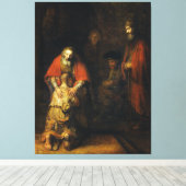Terugkeer van de prodigal Son door Rembrandt Canvas Afdruk (Insitu (Houten vloer))