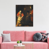 Terugkeer van de prodigal Son door Rembrandt Canvas Afdruk (Insitu (Woonkamer))