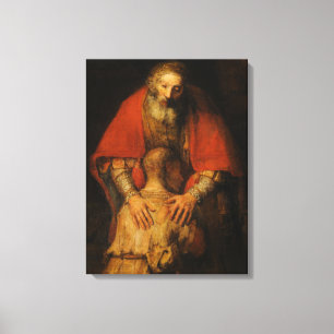 Terugkeer van de prodigal Son door Rembrandt Canvas Afdruk
