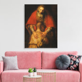 Terugkeer van de prodigal Son door Rembrandt Canvas Afdruk (Insitu (Woonkamer))