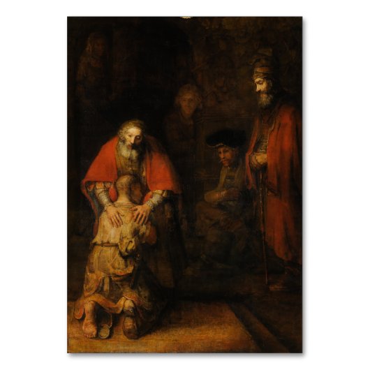 Terugkeer van de prodigal Son door Rembrandt van R Kaart (Voorkant)