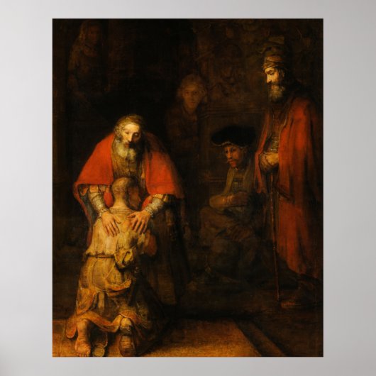 Terugkeer van de prodigal Son door Rembrandt van R Poster (Voorkant)
