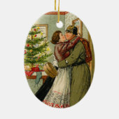 Terugkeer van de soldaat voor Weihnachten Keramisch Ornament (Achterkant)