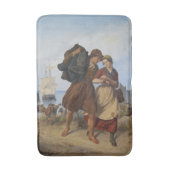 Terugkeer van de visser (door Rudolf Jordan) Badmat (Voorkant Verticaal)