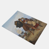 Terugkeer van de visser (door Rudolf Jordan) Deurmat (Schuin)