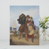 Terugkeer van de visser (door Rudolf Jordan) Kaart (Staand voorkant)