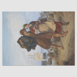 Terugkeer van de visser (door Rudolf Jordan) Tissuepapier