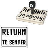 TERUGKEER VAN DE ZENDER RUBBERSTEMPEL (Gestempeld)