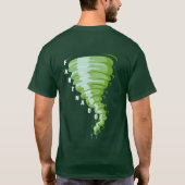 Terugkeer van Fartnado Green Gas Tornado Dark Unis T-shirt (Achterkant)