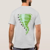 Terugkeer van Fartnado Groene Gas Tornado Licht Un T-shirt (Achterkant)