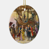 Terugkeer van Franklin naar Philadelphia door Jean Keramisch Ornament (Rechts)