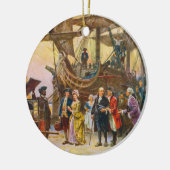 Terugkeer van Franklin naar Philadelphia door Jean Keramisch Ornament (Links)