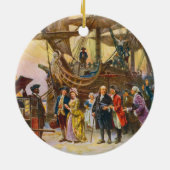 Terugkeer van Franklin naar Philadelphia door Jean Keramisch Ornament (Achterkant)