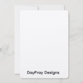 Terugkeer van Jezus Olijfberg Wenskaart Bedankkaart (Achterkant)