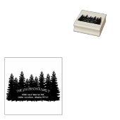 Terugkeeradres bosgezin rubberstempel (Gestempeld)