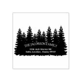 Terugkeeradres bosgezin rubberstempel (Afrduk)