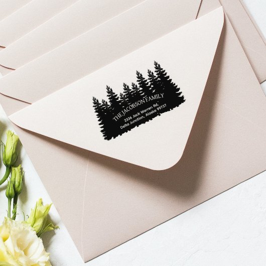 Terugkeeradres bosgezin rubberstempel